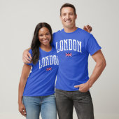 Londen Vlag Stad retro T-shirt (Unisex)