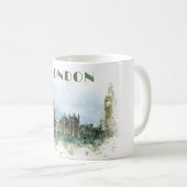 Londen waterverf illustratie koffiemok (Voorkant rechts)
