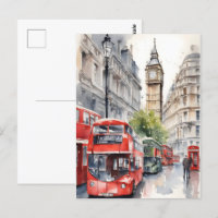 Londen waterverf kunst