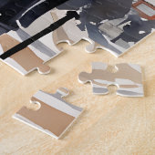 Londen waterverf kunst legpuzzel (Zijkant)