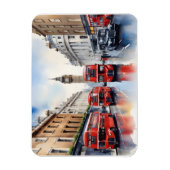 Londen waterverf kunst magneet (Verticaal)