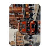 Londen waterverf kunst magneet (Verticaal)