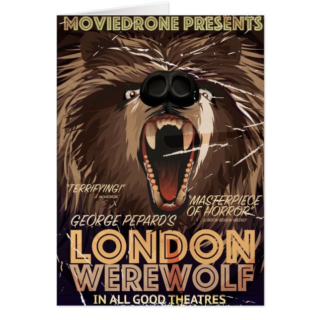 Londen weerwolf vintage film poster (Voorkant)