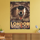 Londen weerwolf vintage film poster canvas afdruk (Insitu (Woonkamer))