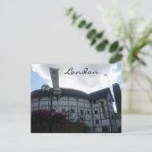 londen wereldbol briefkaart (Staand voorkant)