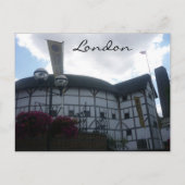 londen wereldbol briefkaart (Voorkant)