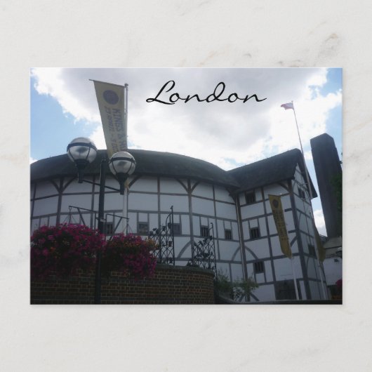 londen wereldbol briefkaart (Voorkant)