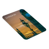 Londen Westminster bij zonsondergang koelkast magn Magneet (Rechterzijde)