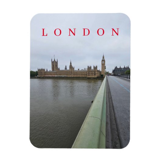 Londen Westminster Bridge koelkast magneet (Verticaal)