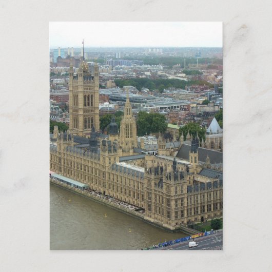 Londen Westminster Briefkaart (Voorkant)