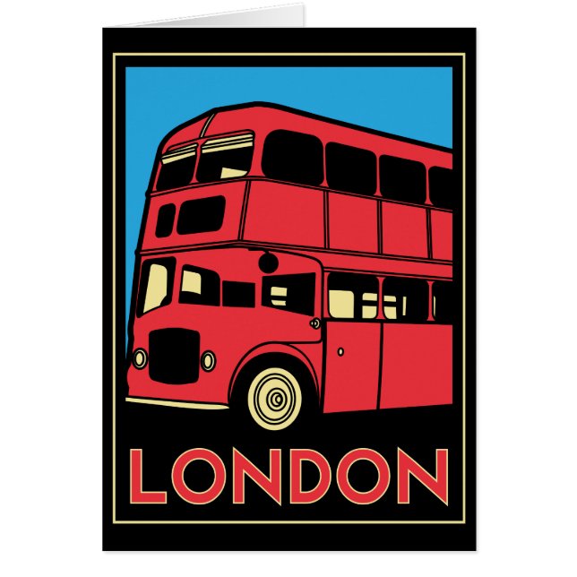londen westminster england art deco retro poster (Voorkant)