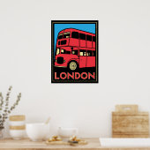 londen westminster england art deco retro poster (Keuken)