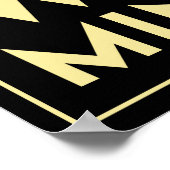 londen westminster england art deco retro poster (Hoek)