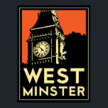 londen westminster england art deco retro poster<br><div class="desc"></div>