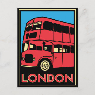 londen westminster england art deco retro poster briefkaart