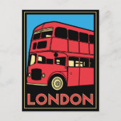 londen westminster england art deco retro poster briefkaart (Voorkant)