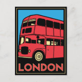 londen westminster england art deco retro poster briefkaart (Voorkant)