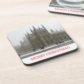 Londen Westminster in de sneeuw onderzetters (Linkerzijde)