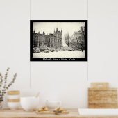 Londen - Westminster in de Winter No.1 (Poster) Poster (Keuken)