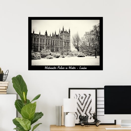 Londen - Westminster in Winter No.1 (Poster) Poster (Thuiskantoor)