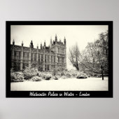 Londen - Westminster in Winter No.1 (Poster) Poster (Voorkant)