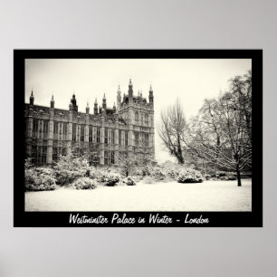 Londen - Westminster in Winter No.1 (Poster) Poster