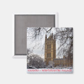 Londen - Westminster Palace No.2 (Fridge Magnet) Magneet (Voorkant / Achterkant)