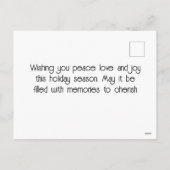  Londen Winter Christmas Cityscape Feestdagenkaart (Achterkant)