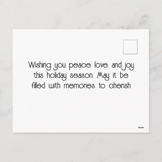  Londen Winter Christmas Cityscape Feestdagenkaart (Achterkant)