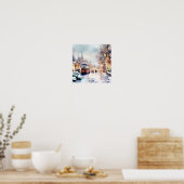 Londen-Winter Wonderland (A) Poster (Keuken)