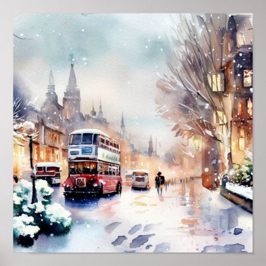 Londen-Winter Wonderland (A) Poster (Voorkant)