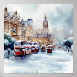 Londen-Winter Wonderland (B) Poster