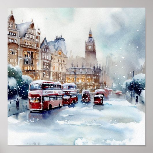 Londen-Winter Wonderland (B) Poster (Voorkant)