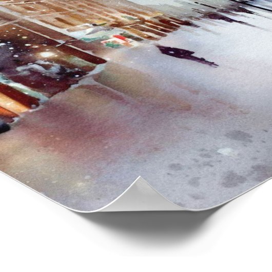 Londen-Winter Wonderland (C) Poster (Hoek)