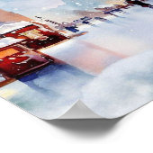 Londen-Winter Wonderland (D) Poster (Hoek)
