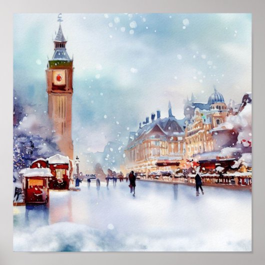 Londen-Winter Wonderland (D) Poster (Voorkant)