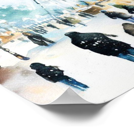 Londen-Winter Wonderland in Hyde Park (A), Poster (Hoek)