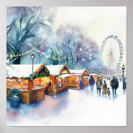 Londen-Winter Wonderland in Hyde Park (B), Poster
