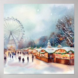 Londen-Winter Wonderland in Hyde Park (C), Poster