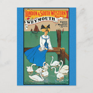 Londen Zuid-Westerne Spoorweg Weymouth Briefkaart