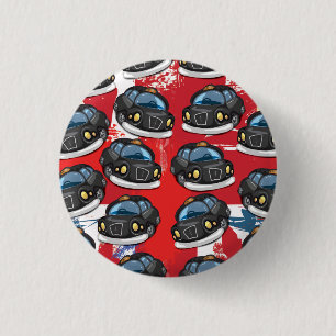 Londen Zwarte Taxi Ronde Button 3,2 Cm