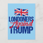 Londenaars tegen Trump Briefkaart (Voorkant)