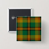 Londenaren County Irish Tartan Vierkante Button 5,1 Cm (Voorkant /achterkant)