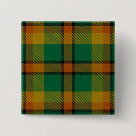 Londenaren County Irish Tartan Vierkante Button 5,1 Cm