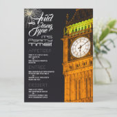 Londen's Big Ben, Oudejaarsavond Party Menu (Staand voorkant)