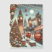 Londens Kerstpracht - Kleurrijke Kerstkaart (Voorkant)