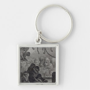 Londense apen sleutelhanger