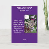 Londense architectuur kaart (Achterkant)