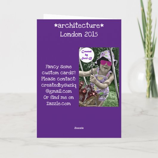 Londense architectuur kaart (Achterkant)