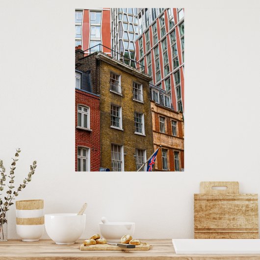 Londense architectuur poster (Keuken)